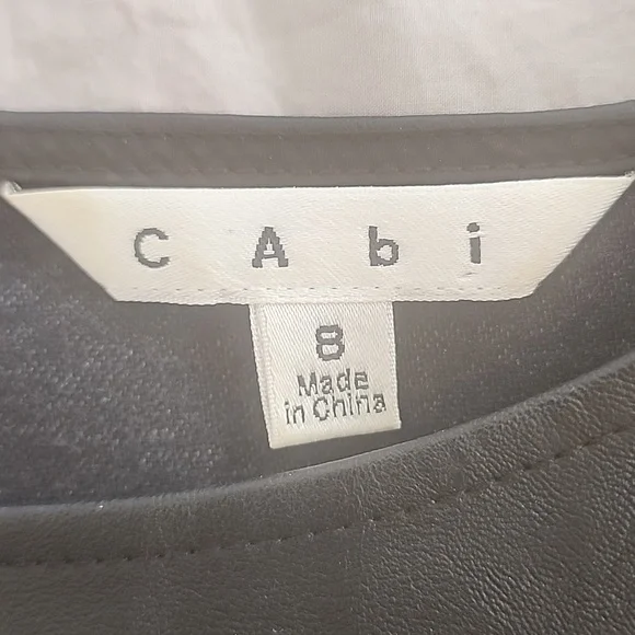 CAbi Faux Leather Sleeveless Top - Picture 5 of 7